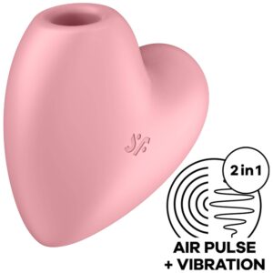 Satisfyer Cutie Heart Light Red i Lufttrycksvibrator från Satisfyer.
