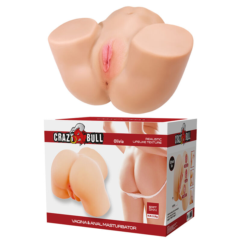 CRAZY BULL - OLIVIA DUBBEL VAGINAL OCH ANAL VIBRERANDE MASTURBATOR Home > Masturbator > L&ouml;svaginor fr&aring;n CRAZY BULL.